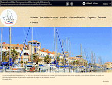 Tablet Screenshot of portleucateimmobilier.com